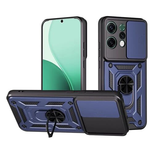 Coque pour Oppo Reno 14 / 14 F / 14 FS 5G - housse etui rigide anti choc + film ecran - BLEU FONCE