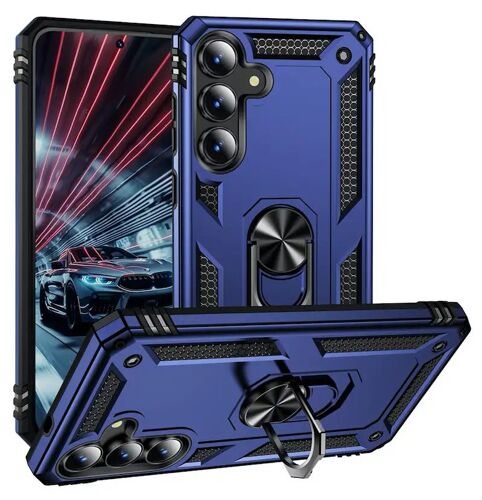 Coque pour Samsung Galaxy S25 FE 5G - housse etui rigide anti choc + verre trempe - BLEU FONCE