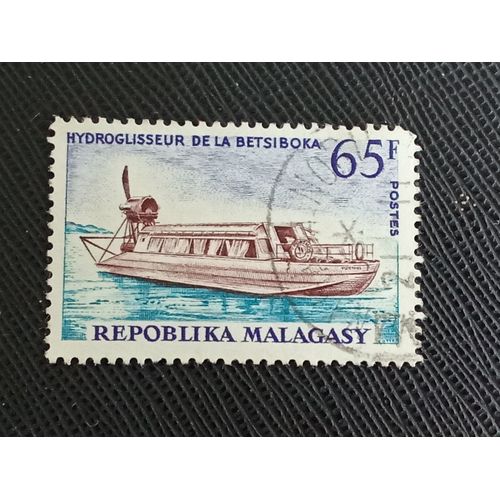 Timbre Madagascar Y T 417 Histoire De La Poste , Hydroglisseur 1966 (091209 )
