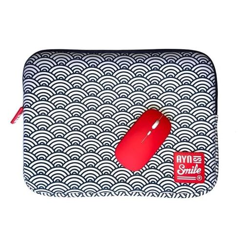 Smile 112008140199 sacoche d'ordinateurs portables 14" Housse Marine et Blanc
