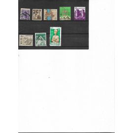 Egypte 8 Timbres Oblitérés 1944