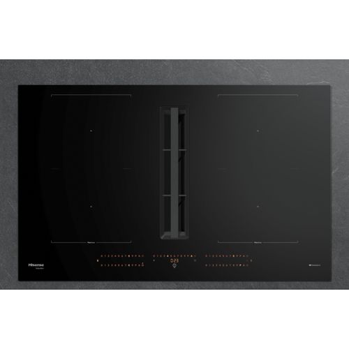 Hisense HEH8443BSRWF Noir Intégré 83 cm Plaque avec zone à induction 4 zones Hotte intégrée