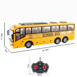 27hz Voiture Télécommandée Pour Enfants Autobus Scolaire Électrique Avec Lumière Tour Pour Cadeau De Jouets-Générique