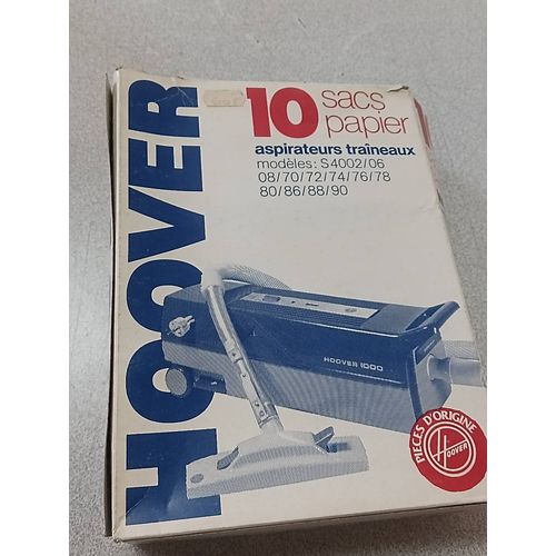 10 sacs sac aspirateur papier poussière Hoover traineaux traîneau S4002 S4006 S4008 S4070 S4072 S4074 S4076 S4078 S4080 S4086 S4088 S4090 S 4002 4006 4008 4070 4072 4074 4076 4078 4080 4086 4088 4090