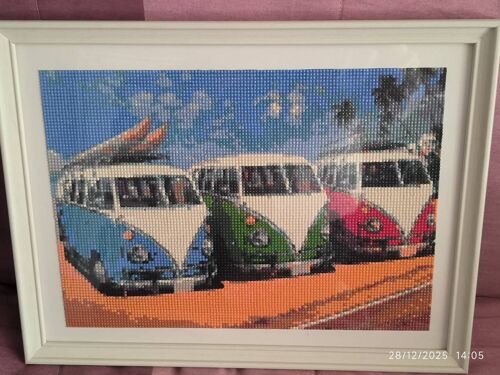 Diamond painting: vans 3 couleurs