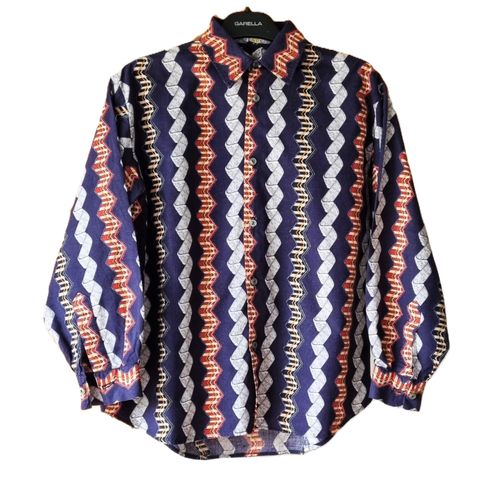 Chemise 12/14 Ans Multicolore Motifs Zig-Zag Tbe