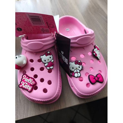 Sabot Hello Kitty Sous Licence Genre Crocs Avec Breloques Amovibles - 34-35