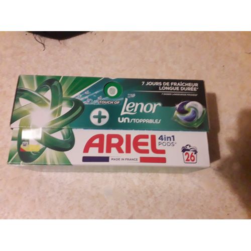 Lessive Ariel Pods Lenor unstoppables - 26 lavages