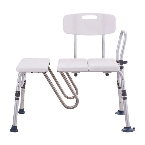 Banc Transfert de Baignoire-Duoku-avec Protection de Rideau en Forme de U-Banc de Transfert de Baignoire à Hauteur Réglable