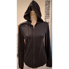 Veste Zippée À Capuche Noire Ikks Men