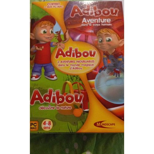 Coffret Adibou , adibou découvre la nature, adibou aventure dans le corps humain
