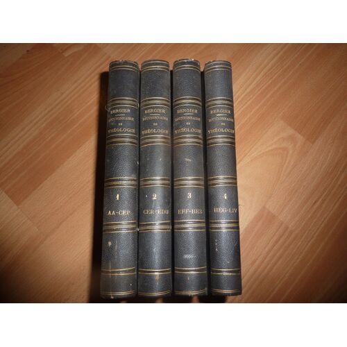 Dictionnaire De Théologie Par L'Abbé Bergier Du Tome 1 Au 4 Format Relié