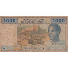 Collection : Billet Banque Des États Afrique Centrale. 1000 Francs. Voir Description