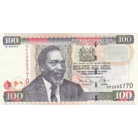 Collection : Billet Du Kenya. 100 Shillings Kenyans. Voir Description