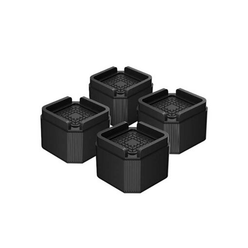 Lot De 4 Réhausseurs De Meubles En Caoutchouc Robuste 68x35mm