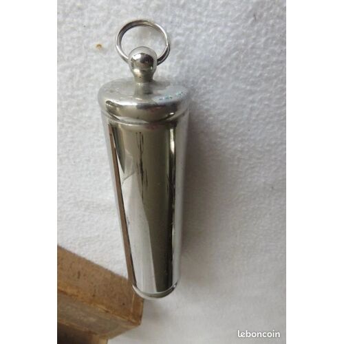 Ancien Poids Pour Horloge Cylindrique Métal