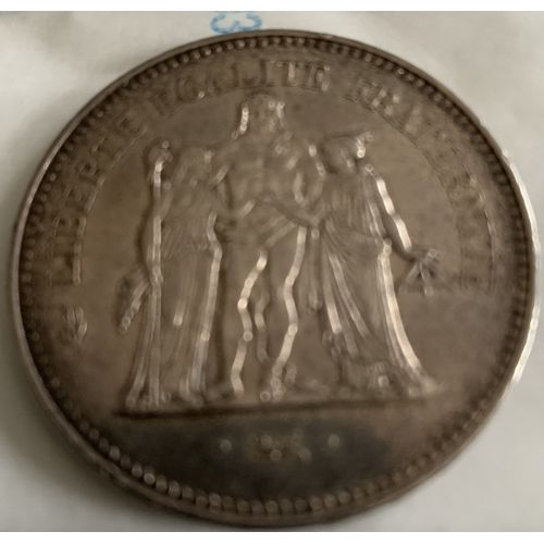 Pièce Argent 50 Francs Signée Dupre De 1975