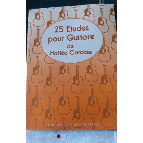 25 Études Pour Guitare De Matteo Carcassi9790230953504