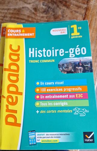 Histoire Geo Tronc Commun 1e Générale