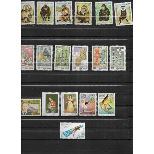 Guinée Bissau 18 Timbres Oblitérés 1983
