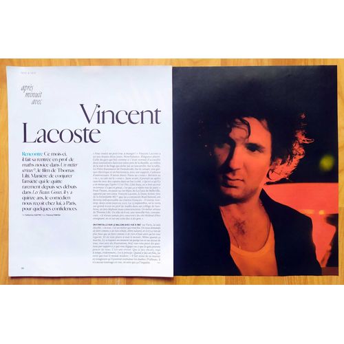 Marie Claire N° 853 - Vincent Lacoste - Coupures De Presse, Clipping De 2023