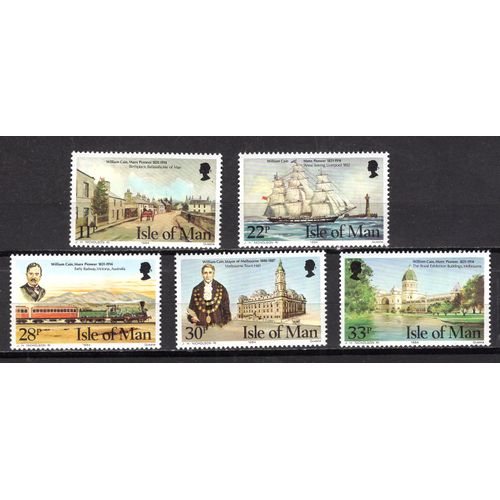 Ile De Man 1974 Hommage A William Cain Pionnier Mannois En Australie Yvert N° 131-34 Neuf**