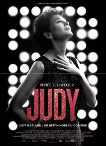 Judy Garland - Affiche Originale De Cinéma - Format 40x60 Cm - Un Film De Rupert Goold Avec Renée Zellweger, Rufus Sewell, Finn Wittrock, Michael Gambon - 2020