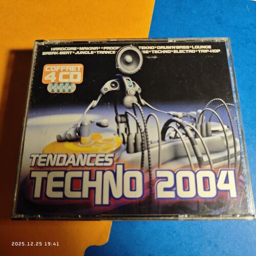 Tendances Techno 2004. 4 X Cd, Compilation Electronic Techno, Trance, Ambient, Breakbeat, Hardcore, Acid, Drum N Bass
