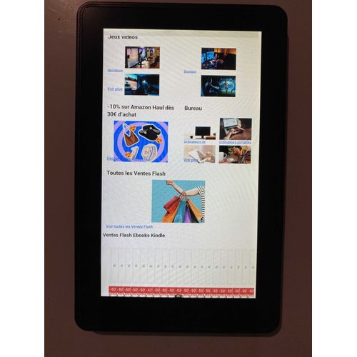 Tablette Amazon Kindle Fire 2 (D026) 8 Go 7 pouces Noir