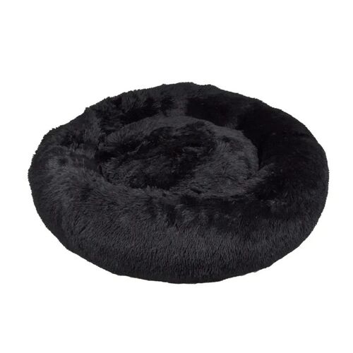 Coussin Rond Chat Ou Chien Relax Noir