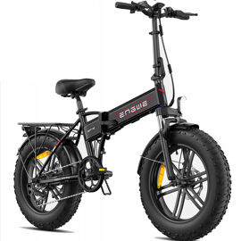 Engwe Ep-2 Boost - Vélo Électrique Pliable 20 Pouces - Batterie 48 V 13 Ah - Autonomie 100 Kilomètres - Vitesse Maximale 45 Km/H - Équipé D'Une Suspension Avant - Vélo Hybride À Pneus Larges, Noir