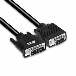 CLUB3D DVI-A TO VGA CABLE M/M 3m/ 9.8ft 28 AWG Noir