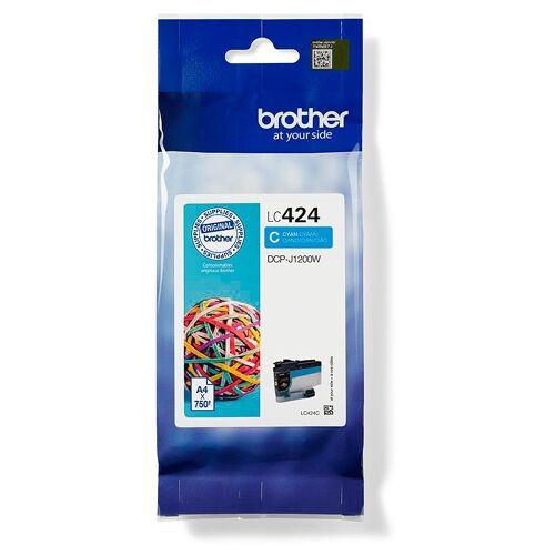 Brother LC424C - Cartouche d'encre transparente - cyan