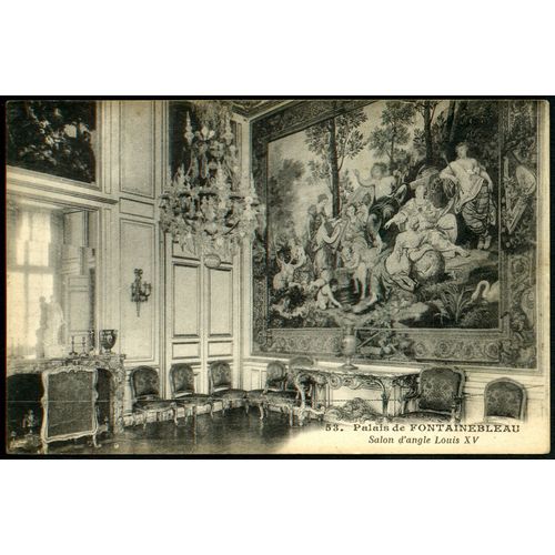 Carte Postale N°53 , Palais De Fontainebleau , Salon D'Angle Louis Xv