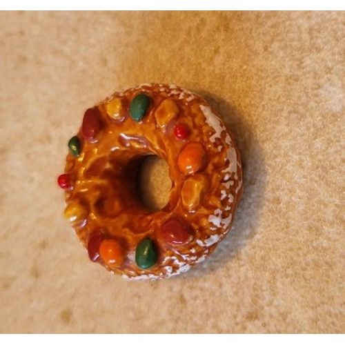Fève Des Rois - Gâteau Couronne Des Rois Aux Fruits - Diamètre 2,3 Cm