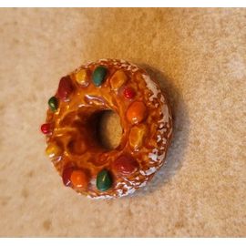 Fève Des Rois - Gâteau Couronne Des Rois Aux Fruits - Diamètre 2,3 Cm