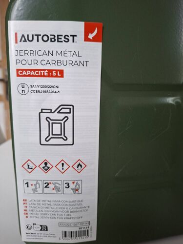 Jerrican Metal Type Us, 5l