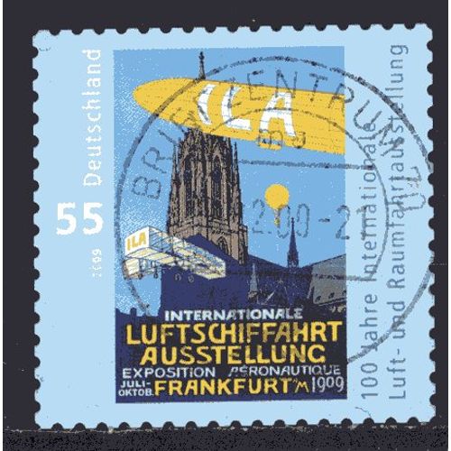 Allemagne Federale 2009 Centenaire De La 1ere Exposition Aeronautique Yvert N° 2580 Oblitere