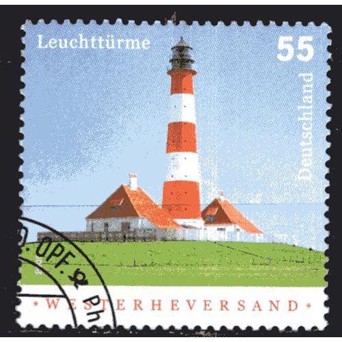 Allemagne Federale 2005 Le Phare De Westerheversand Yvert N° 2300 Oblitere