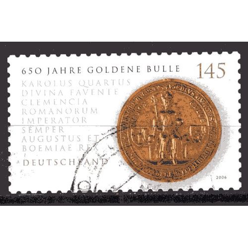 Allemagne Federale 2006 65 Eme Anniversaire De La Bulle D' Or Yvert N° 2337 Oblitere