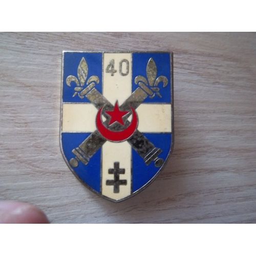 Insigne Collection Militaire 40 Ème Régiment D'Artillerie Suippes