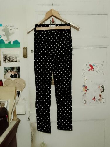 Jean Noir A Pois Crèmes 30 Xxxs Mng.