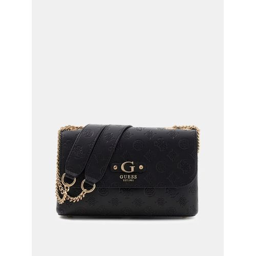 Guess Sac Bandoulière Dita Dome Satchel Black Logo PD760221