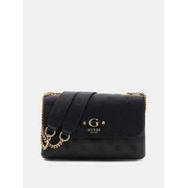 Guess Sac Bandoulière Dita Dome Satchel Black Logo PD760221