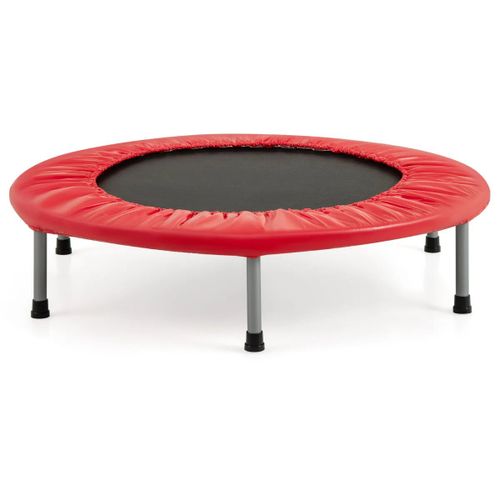 Trampoline Pliable Diamètre 95,5 Cm Pour Intérieur Et Extérieur Avec Sécurité Renforcée Et Structure Stable En Pvc Rouge Helloshop26 20_0014492
