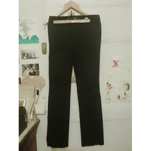 Pantalon Léger Noir 38 M Zara Basic.