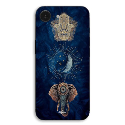 Coque Pour iPhone SE 2024 Hamsa et Ganesha Vision spirituel Maniacase