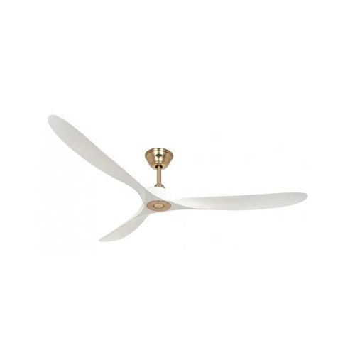Ventilateur de plafond CasaFan 318033 ECO GENUINO 180 cm moteur en laiton brossé/pales blanches