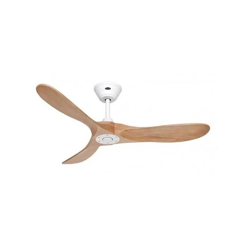 Ventilateur de plafond CasaFan 312227 ECO GENUINO 122 cm blanc mat/chêne moyen