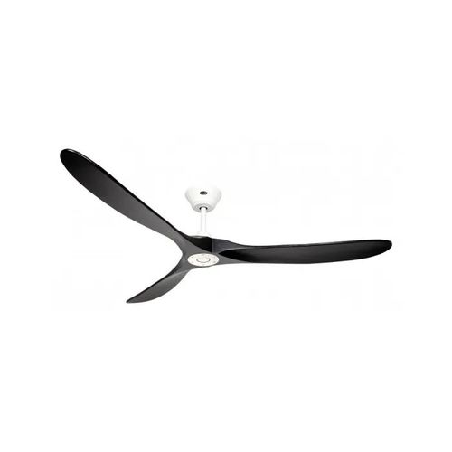Ventilateur de plafond CasaFan 318029 ECO GENUINO 180 cm moteur blanc mat/pales noir mat